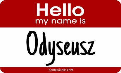 Hello my name is Odyseusz png download