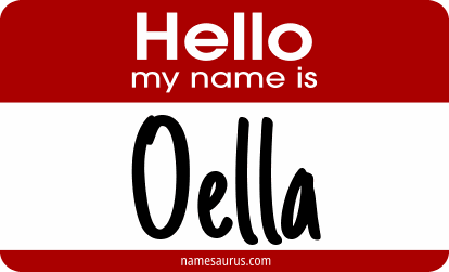 Hello my name is Oella png download