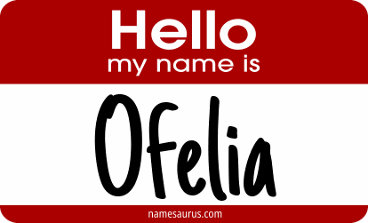 Hello my name is Ofelia png download