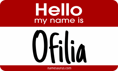 Hello my name is Ofilia png download