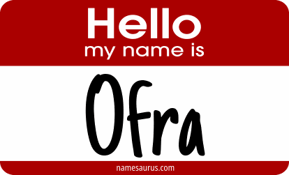 Hello my name is Ofra png download