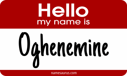 Hello my name is Oghenemine png download