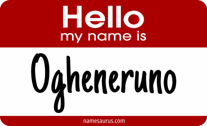 Hello my name is Ogheneruno png download