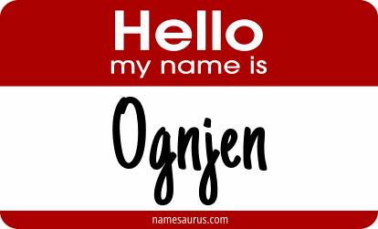 Hello my name is Ognjen png download