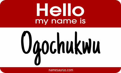 Hello my name is Ogochukwu png download