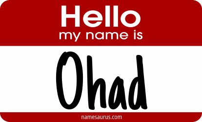 Hello my name is Ohad png download