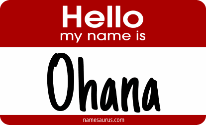 Hello my name is Ohana png download