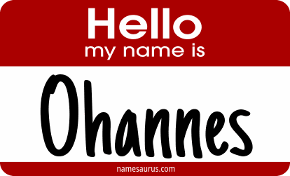 Hello my name is Ohannes png download