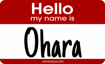 Hello my name is Ohara png download