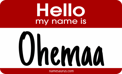 Hello my name is Ohemaa png download