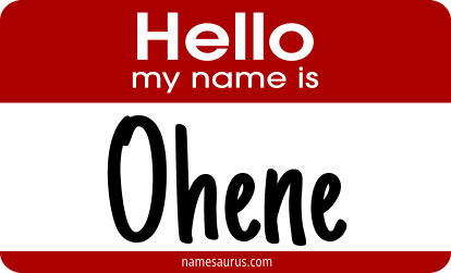 Hello my name is Ohene png download