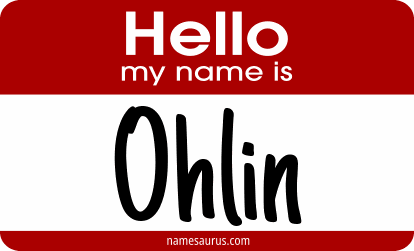Hello my name is Ohlin png download