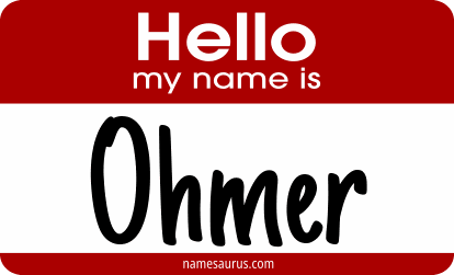Hello my name is Ohmer png download