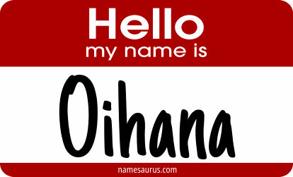 Hello my name is Oihana png download