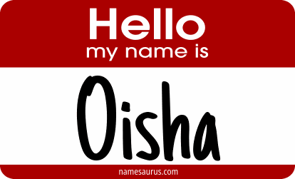 Hello my name is Oisha png download