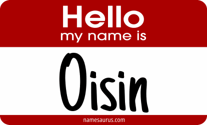 Hello my name is Oisin png download