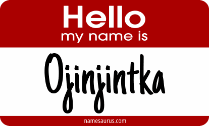 Hello my name is Ojinjintka png download