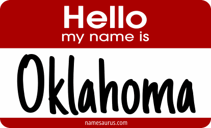Hello my name is Oklahoma png download