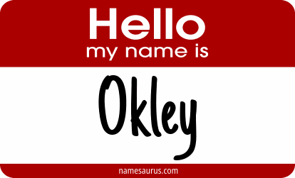 Hello my name is Okley png download