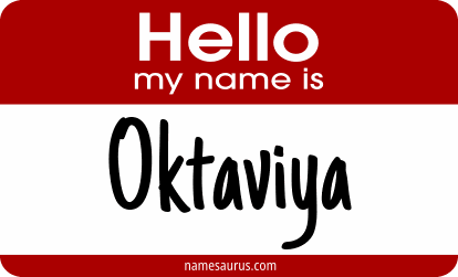 Hello my name is Oktaviya png download