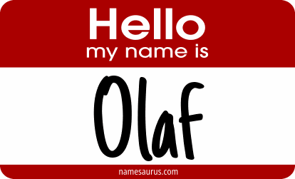 Hello my name is Olaf png download