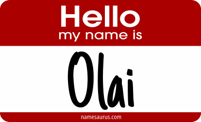 Hello my name is Olai png download