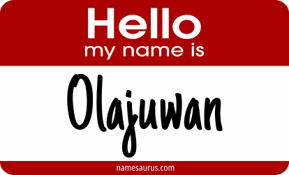 Hello my name is Olajuwan png download
