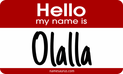Hello my name is Olalla png download
