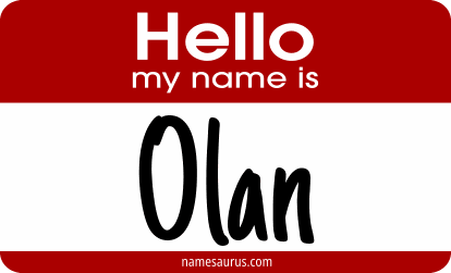 Hello my name is Olan png download