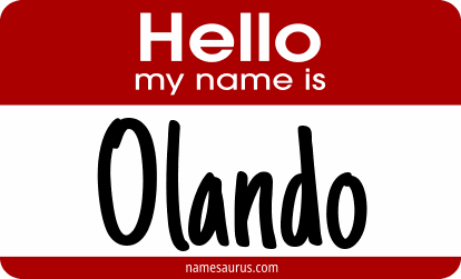 Hello my name is Olando png download