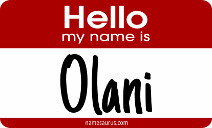 Hello my name is Olani png download