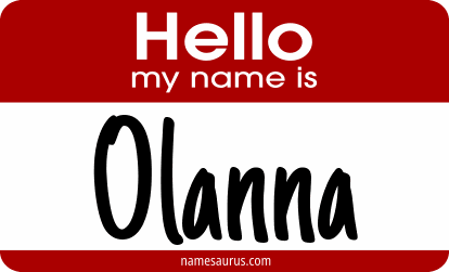 Hello my name is Olanna png download