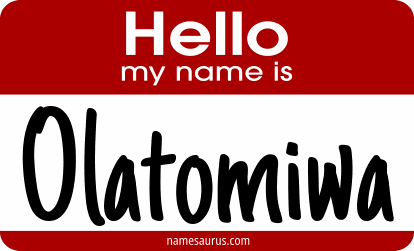 Hello my name is Olatomiwa png download