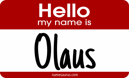 Hello my name is Olaus png download