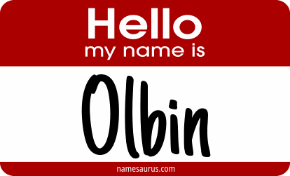 Hello my name is Olbin png download