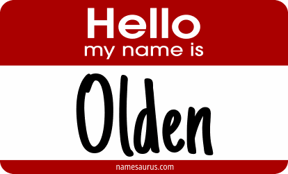 Hello my name is Olden png download
