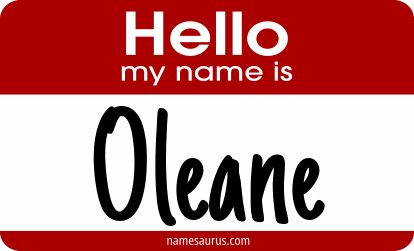Hello my name is Oleane png download