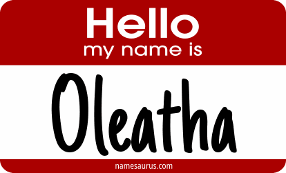 Hello my name is Oleatha png download