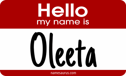 Hello my name is Oleeta png download