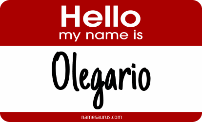Hello my name is Olegario png download