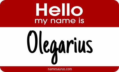 Hello my name is Olegarius png download