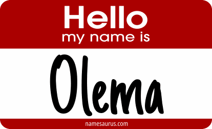 Hello my name is Olema png download