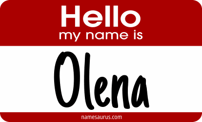 Hello my name is Olena png download