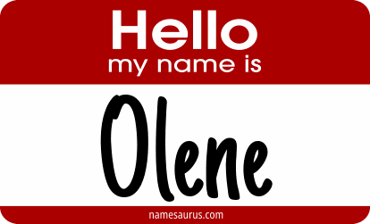 Hello my name is Olene png download