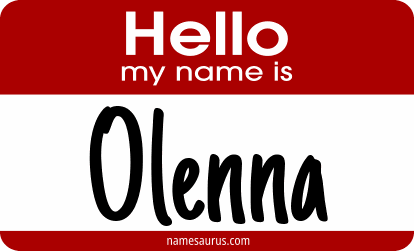 Hello my name is Olenna png download