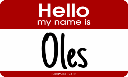 Hello my name is Oles png download