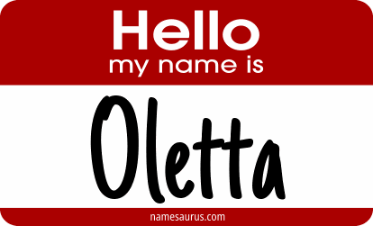 Hello my name is Oletta png download