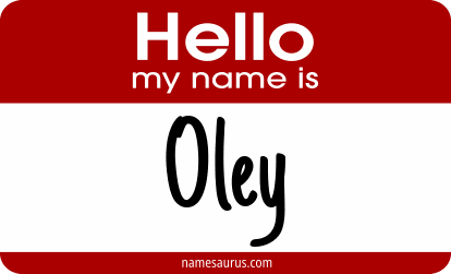 Hello my name is Oley png download