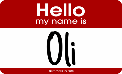 Hello my name is Oli png download