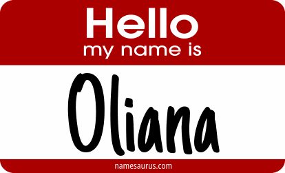 Hello my name is Oliana png download